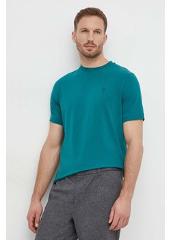 Karl Lagerfeld t-shirt męski kolor zielony z aplikacją ze sklepu ANSWEAR.com w kategorii T-shirty męskie - zdjęcie 166977623