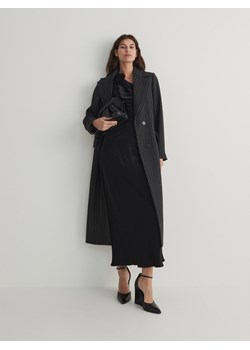 Reserved - Płaszcz z wełną - ciemnoszary ze sklepu Reserved w kategorii Płaszcze damskie - zdjęcie 166978711