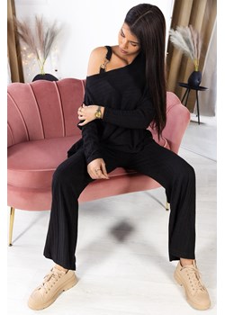Komplet HELONEGA BLACK ze sklepu Ivet Shop w kategorii Komplety i garnitury damskie - zdjęcie 166980122