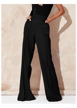 Eleganckie spodnie z szerokimi nogawkami ASALA - czarne ze sklepu magmac.pl w kategorii Spodnie damskie - zdjęcie 166984613