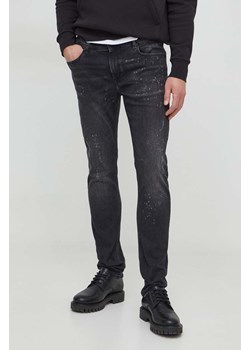 Karl Lagerfeld jeansy męskie kolor czarny ze sklepu ANSWEAR.com w kategorii Jeansy męskie - zdjęcie 166985723