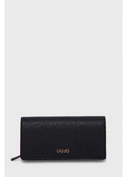 Liu Jo portfel damski kolor czarny ze sklepu ANSWEAR.com w kategorii Portfele damskie - zdjęcie 166990971