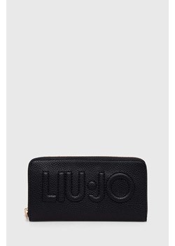 Liu Jo portfel damski kolor czarny ze sklepu ANSWEAR.com w kategorii Portfele damskie - zdjęcie 166990981