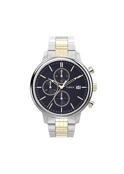 Zegarek Timex Chicago Chronograf TW2W13300 Srebrny ze sklepu eobuwie.pl w kategorii Zegarki - zdjęcie 166992660