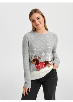 Sinsay - Sweter z nadrukiem - wielobarwny ze sklepu Sinsay w kategorii Swetry damskie - zdjęcie 166999630