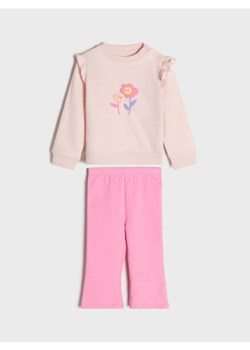 Sinsay - Komplet: bluza i spodnie - różowy ze sklepu Sinsay w kategorii Dresy dla niemowlaka - zdjęcie 166999643