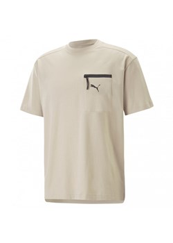 Męski t-shirt basic Puma Open Road - beżowy ze sklepu Sportstylestory.com w kategorii T-shirty męskie - zdjęcie 167001700
