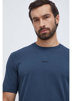 BOSS t-shirt BOSS ORANGE męski kolor niebieski gładki 50473278 ze sklepu ANSWEAR.com w kategorii T-shirty męskie - zdjęcie 167336304