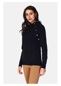 ASSUILI Kaszmirowy sweter w kolorze czarnym ze sklepu Limango Polska w kategorii Swetry damskie - zdjęcie 167336913