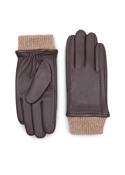 Rękawiczki Męskie Lasocki 2M6-001-AW23 Brązowy ze sklepu eobuwie.pl w kategorii Rękawiczki męskie - zdjęcie 167357360