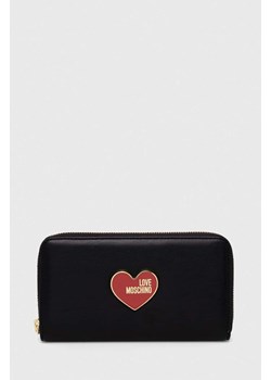 Love Moschino portfel damski kolor czarny ze sklepu ANSWEAR.com w kategorii Portfele damskie - zdjęcie 167364604
