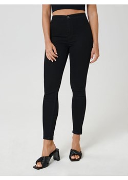 Sinsay - Jegginsy skinny high waist - czarny ze sklepu Sinsay w kategorii Spodnie damskie - zdjęcie 167369934