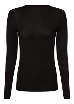 s.Oliver Damska koszulka z długim rękawem Kobiety Dżersej czarny jednolity ze sklepu vangraaf w kategorii Bluzki damskie - zdjęcie 167372842