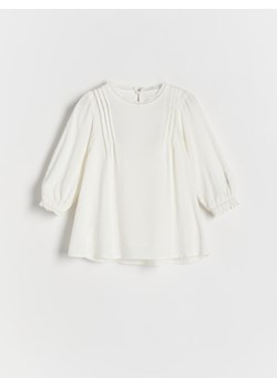 Reserved - Sukienka z wiskozy - złamana biel ze sklepu Reserved w kategorii Sukienki niemowlęce - zdjęcie 167375074