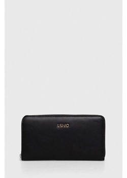 Liu Jo portfel damski kolor czarny ze sklepu ANSWEAR.com w kategorii Portfele damskie - zdjęcie 167375823