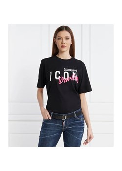 Dsquared2 T-shirt | Regular Fit ze sklepu Gomez Fashion Store w kategorii Bluzki damskie - zdjęcie 167381551