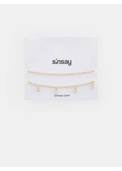 Sinsay - Bransoletki 2 pack - złoty ze sklepu Sinsay w kategorii Bransoletki - zdjęcie 167383774