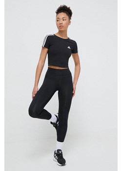 adidas t-shirt damski kolor czarny IR6111 ze sklepu ANSWEAR.com w kategorii Bluzki damskie - zdjęcie 167384042