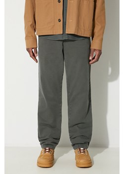 Samsoe Samsoe spodnie JOHNNY kolor zielony proste high waist M23300059 ze sklepu PRM w kategorii Spodnie męskie - zdjęcie 167384662