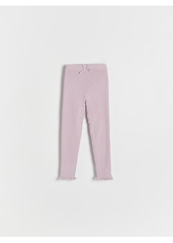 Reserved - Spodnie z wiskozą - lawendowy ze sklepu Reserved w kategorii Spodnie dziewczęce - zdjęcie 167386320