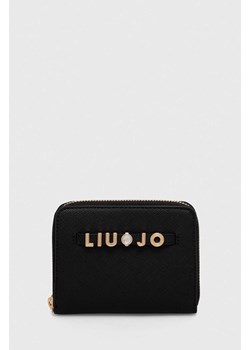 Liu Jo portfel damski kolor czarny ze sklepu ANSWEAR.com w kategorii Portfele damskie - zdjęcie 167387270
