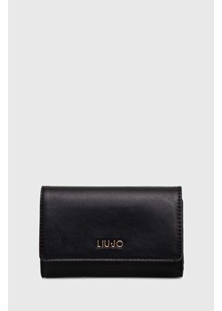 Liu Jo portfel damski kolor czarny ze sklepu ANSWEAR.com w kategorii Portfele damskie - zdjęcie 167387352