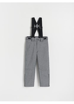 Reserved - Ocieplane spodnie z szelkami - ciemnoszary ze sklepu Reserved w kategorii Spodnie chłopięce - zdjęcie 167390050