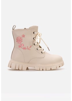 Beżowe botki dziewczęce Torria ze sklepu Zapatos w kategorii Buty zimowe dziecięce - zdjęcie 167390730