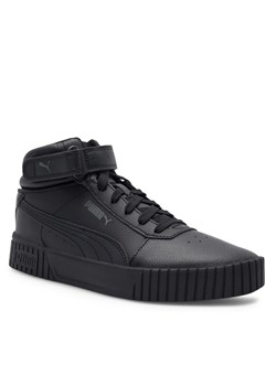 Sneakersy Puma Carina 2.0 Mid Jr 38737601 Czarny ze sklepu eobuwie.pl w kategorii Trampki dziecięce - zdjęcie 167395564