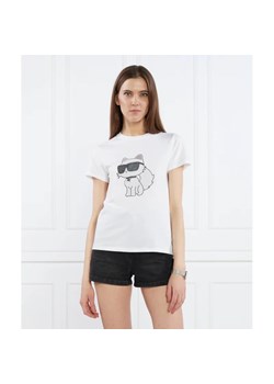 Karl Lagerfeld T-shirt | Regular Fit ze sklepu Gomez Fashion Store w kategorii Bluzki damskie - zdjęcie 167402532