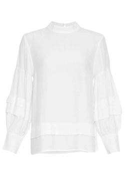 MOSS COPENHAGEN Bluzka w kolorze białym ze sklepu Limango Polska w kategorii Bluzki damskie - zdjęcie 167403231