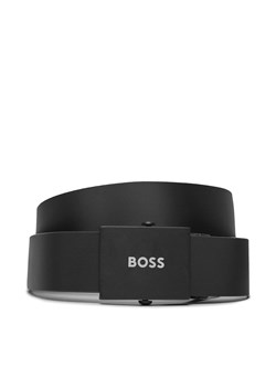 Pasek Męski Boss Icon-R Sr35 50513076 Black 001 ze sklepu eobuwie.pl w kategorii Paski męskie - zdjęcie 167405361