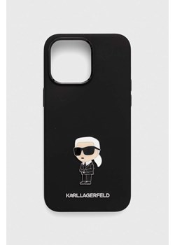 Karl Lagerfeld etui na telefon iPhone 15 Pro Max 6.7&apos;&apos; kolor czarny ze sklepu ANSWEAR.com w kategorii Etui - zdjęcie 167409012