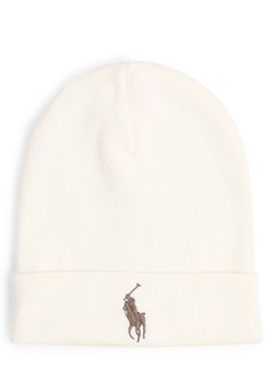 Polo Ralph Lauren Czapka męska Mężczyźni Bawełna écru jednolity ze sklepu vangraaf w kategorii Czapki zimowe męskie - zdjęcie 167411540