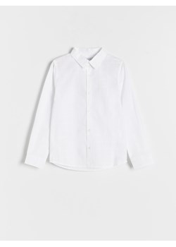 Reserved - Elegancka koszula w kratę - biały ze sklepu Reserved w kategorii Koszule chłopięce - zdjęcie 167416894