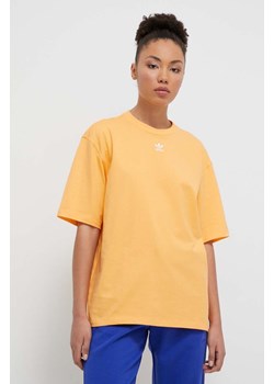adidas Originals t-shirt bawełniany damski kolor pomarańczowy IR5933 ze sklepu ANSWEAR.com w kategorii Bluzki damskie - zdjęcie 167419993
