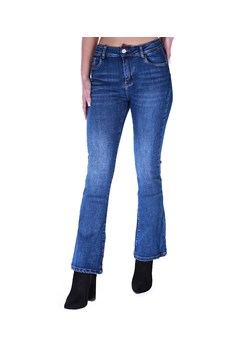 Jeansowe niebieskie spodnie damskie dzwony M'Sara /H UB727 L600/ ze sklepu Pantofelek24.pl w kategorii Jeansy damskie - zdjęcie 167420112