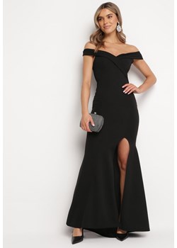 Czarna Sukienka Maxi na Szerokich Ramiączkach Joconda ze sklepu Born2be Odzież w kategorii Sukienki - zdjęcie 167421553