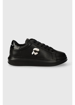Karl Lagerfeld sneakersy skórzane KAPRI MENS kolor czarny KL52530N ze sklepu ANSWEAR.com w kategorii Buty sportowe męskie - zdjęcie 167422514