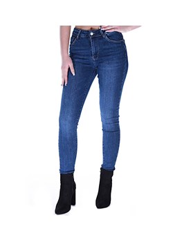 Jeansowe niebieskie spodnie damskie rurki M'Sara /H UB726 L505/ ze sklepu Pantofelek24.pl w kategorii Jeansy damskie - zdjęcie 167424923