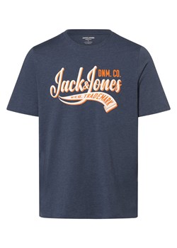 Jack & Jones T-shirt męski Mężczyźni Bawełna jodłowy jednolity ze sklepu vangraaf w kategorii T-shirty męskie - zdjęcie 167425002