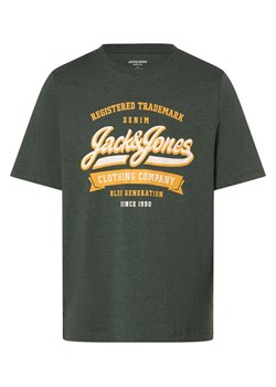 Jack & Jones T-shirt męski Mężczyźni Bawełna niebieski jednolity ze sklepu vangraaf w kategorii T-shirty męskie - zdjęcie 167425003