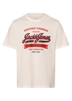 Jack & Jones T-shirt męski Mężczyźni Bawełna cielisty jednolity ze sklepu vangraaf w kategorii T-shirty męskie - zdjęcie 167425004
