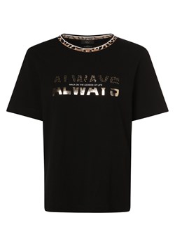 Marc Cain Sports T-shirt damski Kobiety Bawełna czarny jednolity ze sklepu vangraaf w kategorii Bluzki damskie - zdjęcie 167425024