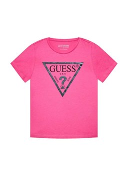 t-shirt dziewczęcy guess j73i56 k8hm0 fuksja ze sklepu Royal Shop w kategorii Bluzki dziewczęce - zdjęcie 167433940
