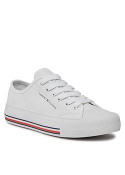 Trampki Tommy Hilfiger Low Cut Lace-Up Sneaker T3A9-33185-1687 S White 100 ze sklepu eobuwie.pl w kategorii Trampki dziecięce - zdjęcie 167437701