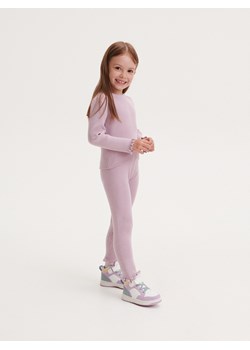 Reserved - Spodnie z wiskozą - lawendowy ze sklepu Reserved w kategorii Spodnie dziewczęce - zdjęcie 167439902