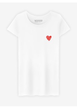 WOOOP Koszulka &quot;Little Heart&quot; w kolorze białym ze sklepu Limango Polska w kategorii Bluzki damskie - zdjęcie 167460213