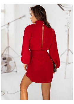 Sukienka mini z pęknięciem na plecach RABIA - czerwona ze sklepu magmac.pl w kategorii Sukienki - zdjęcie 167461193