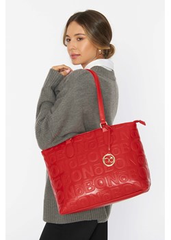 Czerwona shopperka Nobo z logo ze sklepu NOBOBAGS.COM w kategorii Torby Shopper bag - zdjęcie 167463562